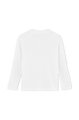 גילאי 3-5 חולצה לבנה עם שרוולים ארוכים וכפתורי רכיסה PETIT BATEAU
