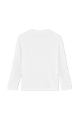 גילאי 3-5 חולצה לבנה עם שרוולים ארוכים וכפתורי רכיסה PETIT BATEAU