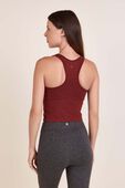 תמונת דוגמן אחורית של Ebb to Street Cropped Racerback Tank