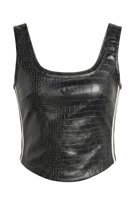 טופ מחוך דמוי עור ADIDAS ORIGINALS