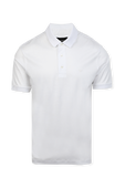 חולצת פולו עם לוגו רקום בגוון לבן EMPORIO ARMANI
