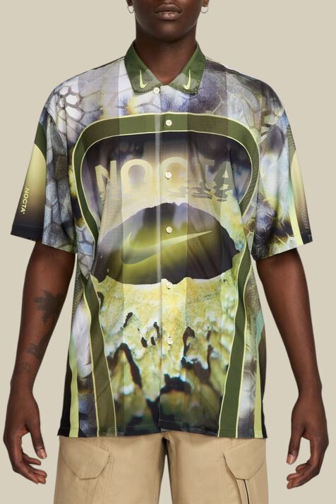 נייקי X סטוסי חולצת כפתורים רשת NIKE