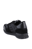 נעלי סניקרס שחורות מעור עם ניטים VALENTINO GARAVANI