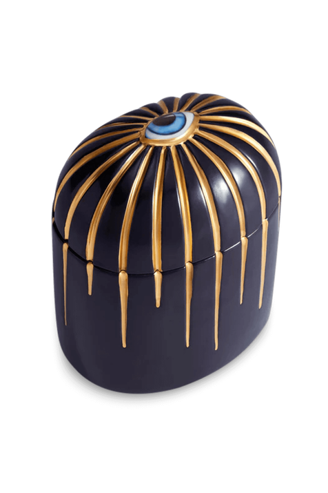 Lita-Candle Blue+Gold LOBJET