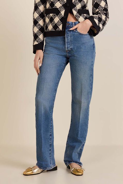 מכנסי ג'ינס בגזרה ישרה FRAME