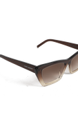 New Wave Sunglasses in Brown SAINT LAURENT