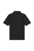 חולצת פולו שחורה עם לוגו רקום FRED PERRY