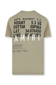 חולצת טי עם הדפס גרפי בגב AMIRI