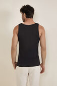 תמונת דוגמן אחורית של RIBBED MODAL TANK