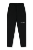גילאי 4-16 מכנסי טרנינג שחורים עם שורת לוגו CALVIN KLEIN