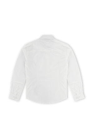גילאי 8-16 חולצת פולו מכופתרת קלאסית בלבן TOMMY HILFIGER KIDS