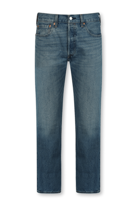 מכנסי ג'ינס 501 כחולים עם שפשופים