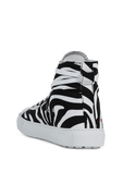 Zebra High Sneakers in Black and White DSQUARED2
