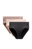תמונה קידמית של UnderEase High-Rise Bikini Underwear 3 Pack