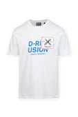 חולצת טי עם לוגו בצבע לבן DIESEL