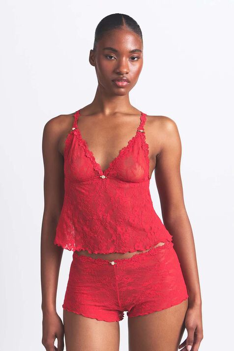 TRIANGLE CAMI AND SHORT SET SKIMS