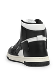 תמונה אחורית של Skeleton High Top Sneakers in Black and White