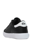 מידות 19-22 נעלי סניקרס שחורות עם נגיעות בגוון לבן LACOSTE KIDS