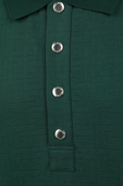 חולצת פולו קצרה בטקסטורה מונוגרמית BALMAIN