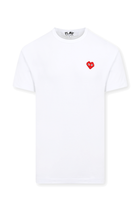 חולצת סלים טי עם לוגו לב COMME des GARCONS