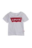 גילאי 12-24 חודשים חולצת טי בלבן עם לוגו אדום בחזית LEVI`S KIDS