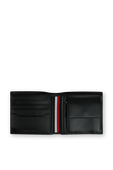 Downtown Leather Wallet In Black TOMMY HILFIGER