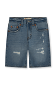 גילאי 8-16 מכנסי ג'ינס קצרים עם שפשופים LEVI`S KIDS