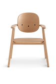כיסא תינוק מתכוונן בן שלושה שלבים מעץ אלון מלא NOBODINOZ