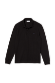 חולצת פולו שחורה ארוכה עם לוגו LACOSTE