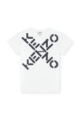 גילאי 2-5 חולצת לוגו לבנה KENZO KIDS
