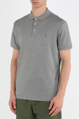 תמונת דוגמן קידמית של Logo Polo Shirt in Grey
