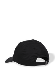 תמונה אחורית של Branded Tag Baseball Cap in Black