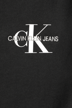 גילאי 4-16 חולצת טי עם לוגו אייקוני בחזה CALVIN KLEIN