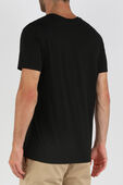 חולצת טי שחורה עם לוגו LACOSTE
