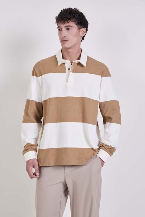 Long-Sleeve Cotton Rugby Shirt