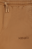 גילאי 6-12 מכנסי ג'וג חומים עם לוגו רקום KENZO KIDS