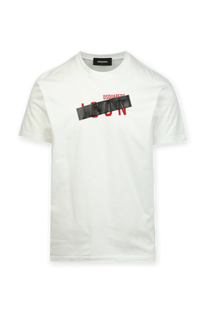 Chest Icon T-Shirt in White DSQUARED2