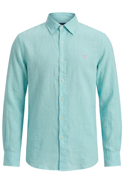 חולצה מכופתרת ארוכה מפשתן POLO RALPH LAUREN