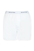 מכנסי לוגוטייפ קצרים לבנים SPORTY & RICH