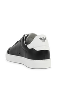 נעלי סניקרס שחורות מעור EMPORIO ARMANI
