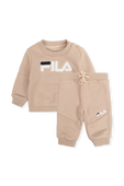 גילאי NB-6 חודשים סט סווטשירט ומכנסי טרנינג עם לוגו בצבע ניוד FILA