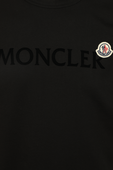 טי שירט עם לוגו רקום בגוון שחור MONCLER