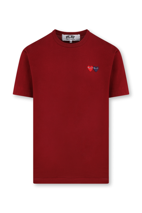 חולצה אדומה עם לוגו כפול COMME des GARCONS