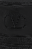 כובע באקט שחור עם לוגו רקום בחזית VALENTINO GARAVANI