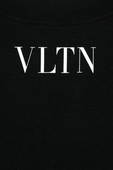 טישירט שחורה עם לוגו VALENTINO