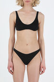 תמונת דוגמן קידמית של Lumiere Sporty Lurex Bikini in Black