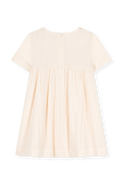 שמלה קצרה עם סריגה - גילאי 6-12 PETIT BATEAU