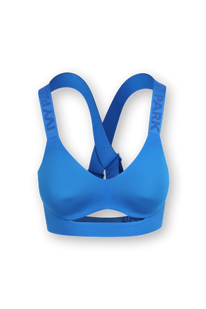 Ivy Park x Adidas Cross Straps Sport Top in Blue ADIDAS ORIGINALS