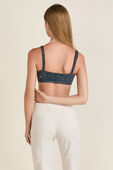 תמונת דוגמן אחורית של Everlux Denim Print Sweetheart Bra
