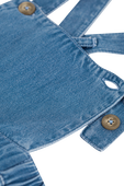 שמלת ג'ינס בגזרת סרפן - גילאי 18-36 חודשים PETIT BATEAU